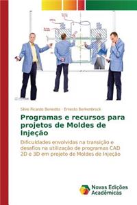 Programas e recursos para projetos de Moldes de Injeção