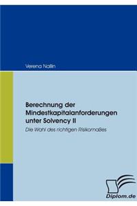 Berechnung der Mindestkapitalanforderungen unter Solvency II