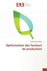 Optimisation des facteurs de production