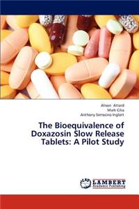 Bioequivalence of Doxazosin Slow Release Tablets