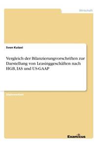 Vergleich der Bilanzierungvorschriften zur Darstellung von Leasinggeschäften nach HGB, IAS und US-GAAP