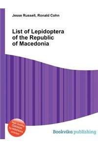 List of Lepidoptera of the Republic of Macedonia