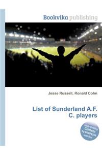 List of Sunderland A.F.C. Players