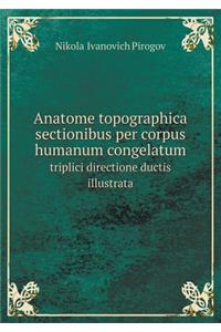 Anatome topographica sectionibus per corpus humanum congelatum triplici directione ductis illustrata