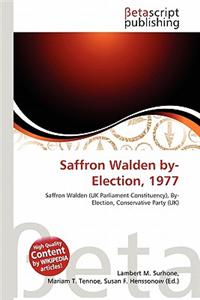 Saffron Walden By- Election, 1977
