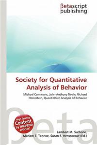 Society for Quantitative Analysis of Behavior