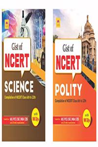 GIST OF NCERT COMBO (POLITY+SCIENCE) 2 BOOKS ENGLISH VERSION