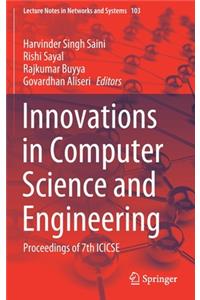 Innovations in Computer Science and Engineering