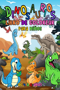 Dinosaurios Libro de Colorear para Niños de 4 a 8 Años
