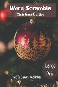 Word Scramble Christmas Edition Large Print