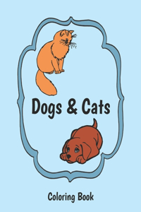 Dogs & Cats Coloring book