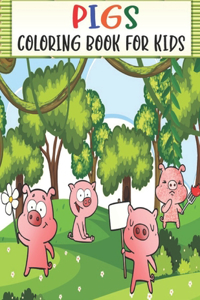 Pigs Coloring Book for Kids