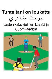 Suomi-Arabia Tunteitani on loukattu Lasten kaksikielinen kuvakirja