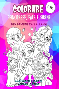 Colorare Principesse, Fate e Sirene