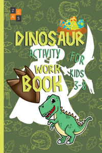 Dinosaur activity workbook for kids 3-8