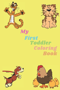 my first toddler coloring book