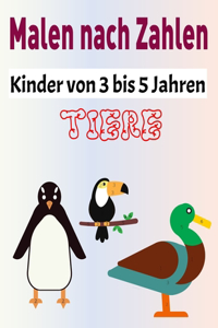 Malen nach Zahlen Kinder von 3 bis 5 Jahren