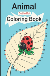 Animal Dot to Dot Coloring Book