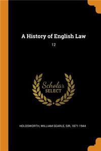 History of English Law