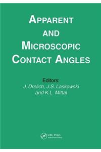 Apparent and Microscopic Contact Angles