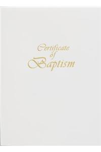 Steel-Engraved Child Baptism Certificate