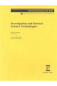 Investigation and Forensic Science Technologies (Proceedings of SPIE)