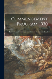 Commencement Program, 1930