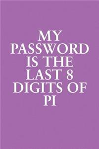 My Password Is The Last 8 Digits Of Pi
