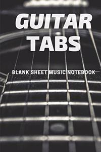 Guitar TABS - Blank Sheet Music Notebook