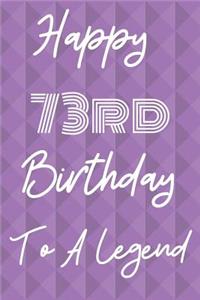 Happy 73rd Birthday To A Legend