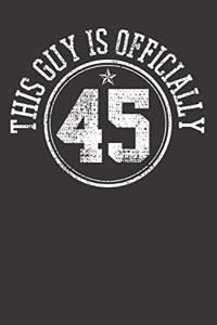 45th Birthday Party Celebration Notebook Journal