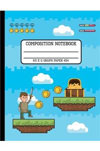 Composition Notebook Graph Paper 4x4