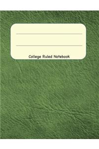 College Ruled Notebook