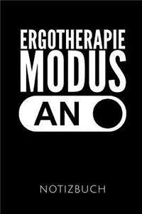 Ergotherapie Modus an Notizbuch