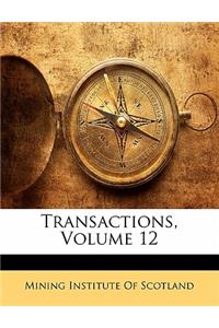 Transactions, Volume 12