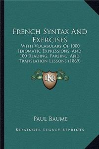 French Syntax and Exercises
