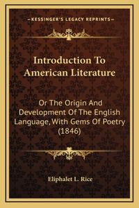 Introduction to American Literature
