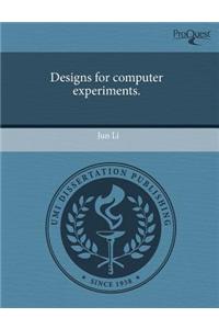 Designs for Computer Experiments