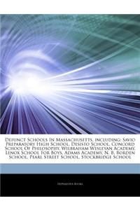 Articles on Defunct Schools in Massachusetts, Including