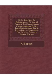 de La Question Du Reboisement