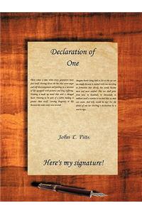 Declaration of One