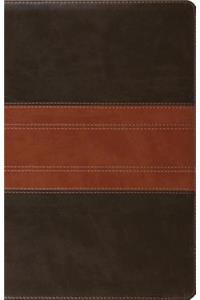 ESV Large Print Thinline Reference Bible (Trutone, Forest/Tan, Trail Design)