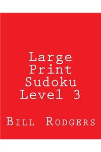 Large Print Sudoku Level 3