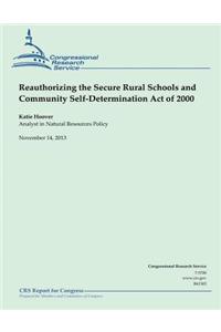 Reauthorizing the Secure Rural Schools and Community Self-Determination Act of 2