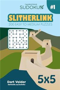 Sudoku Slitherlink - 200 Easy to Medium Puzzles 5x5 (Volume 1)