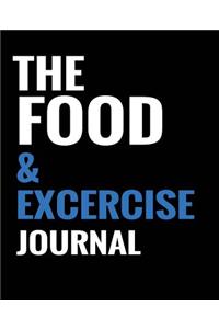 The Food & Exercise Journal - Black Design