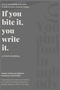 If you bite it, you write it.