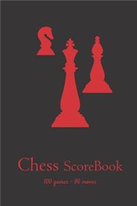 Chess Scorebook - 100 Games - 90 moves