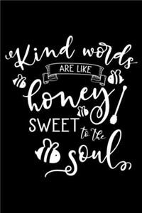 Kind words are like honey sweet to the soul