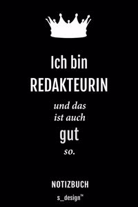 Notizbuch für Redakteure / Redakteur / Redakteurin